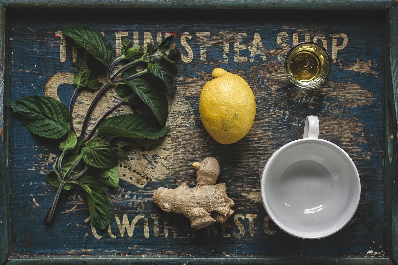 tea honey lemon free photo