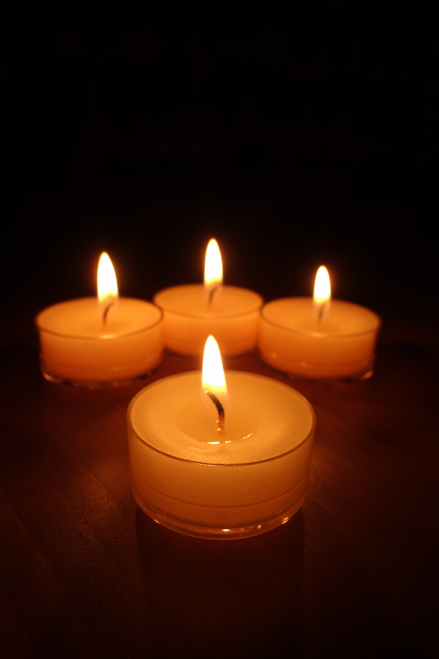 tea lights candles candlelight free photo