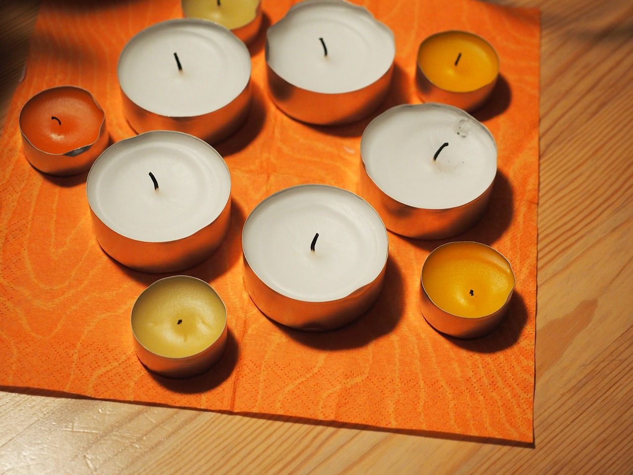 tea lights candles wax candle free photo