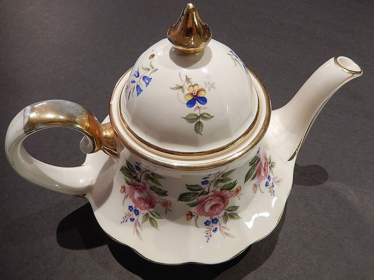 tea pot england painted free photo