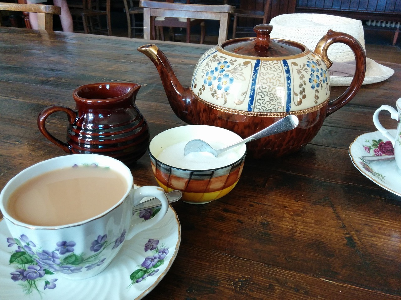 tea service sugar bowl free photo