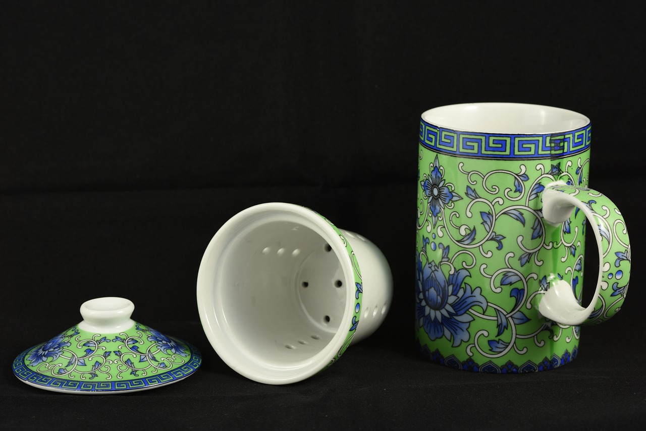 tea set mug oriental free photo