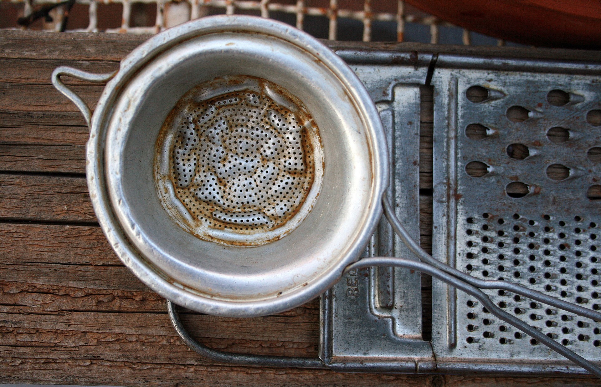 strainer tea stained free photo