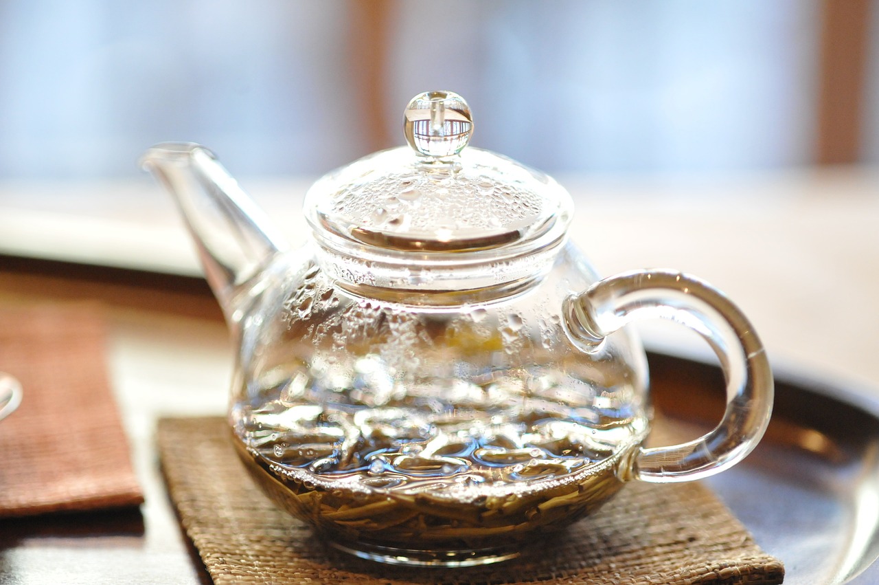 tea utensil glass jasmine free photo