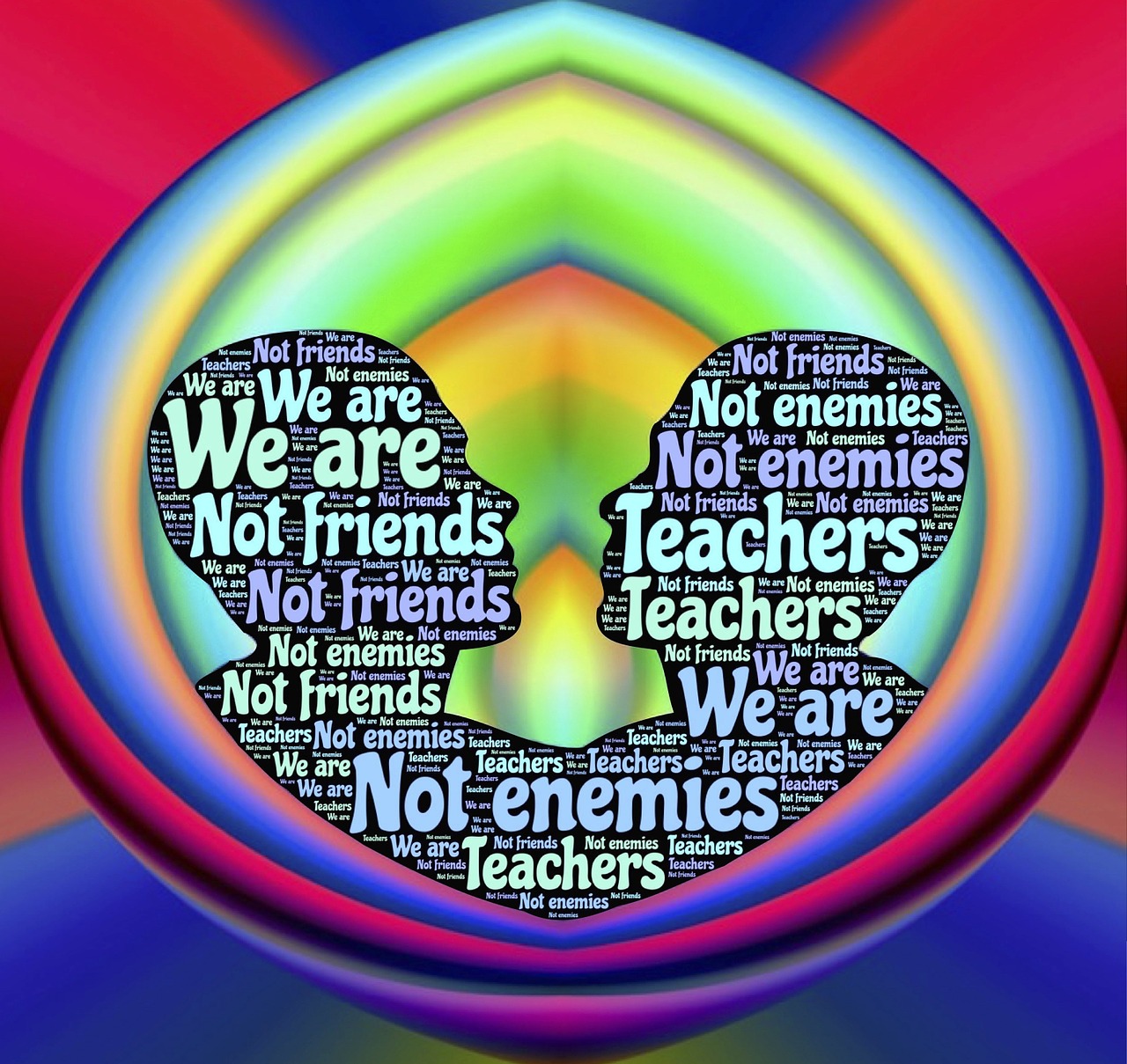 teachers friends enemies free photo