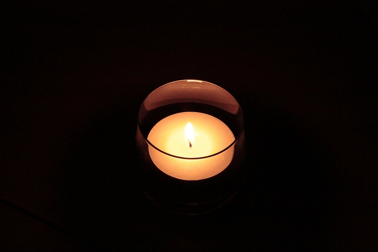 tealight candle flame free photo