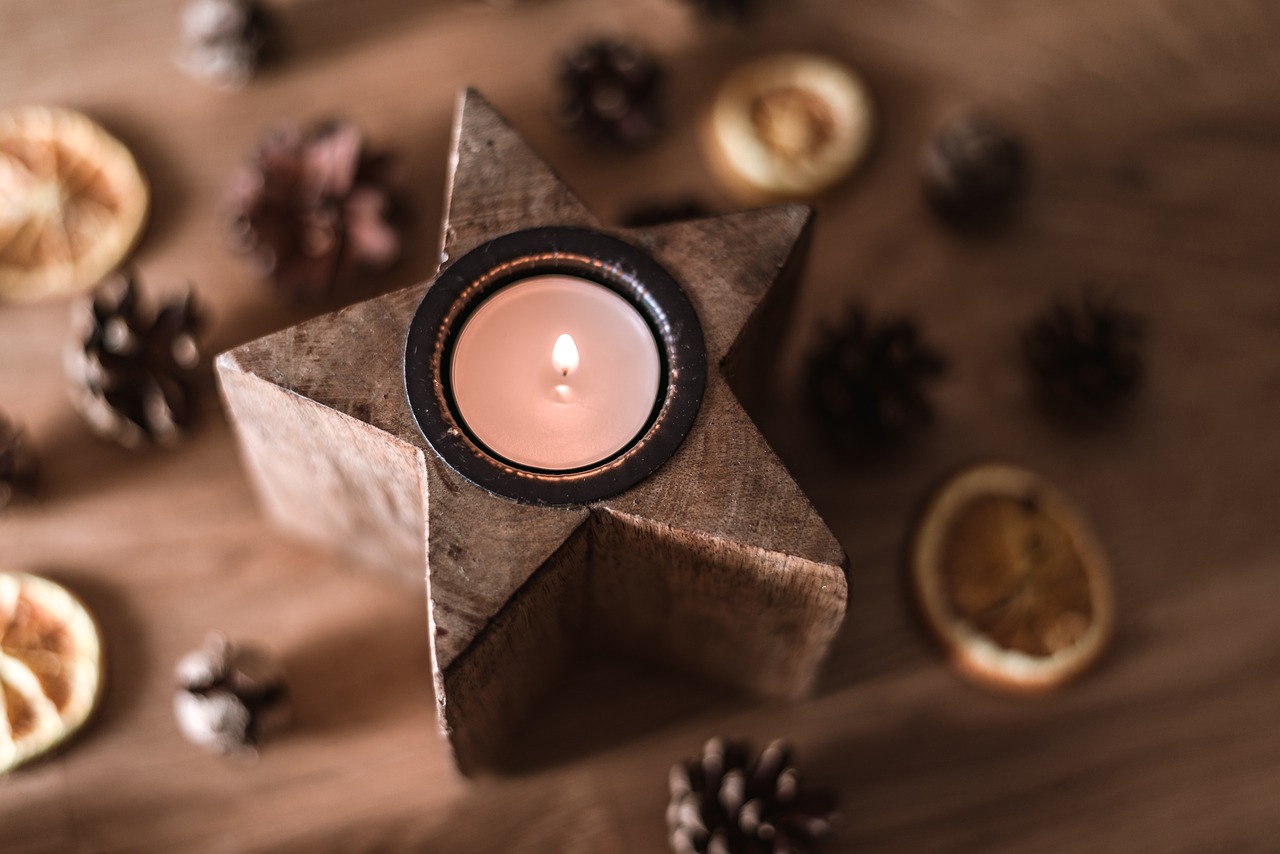 tealight advent christmas free photo