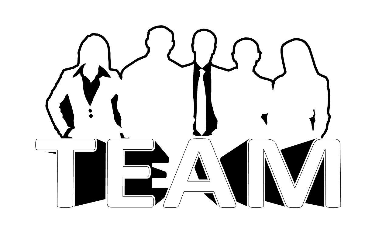 team silhouettes corporate free photo