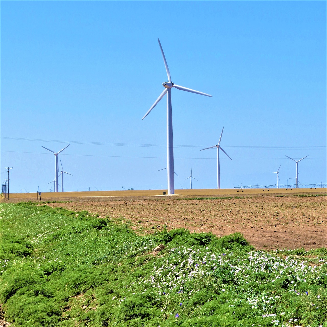 technology modern windmill north texas free photo