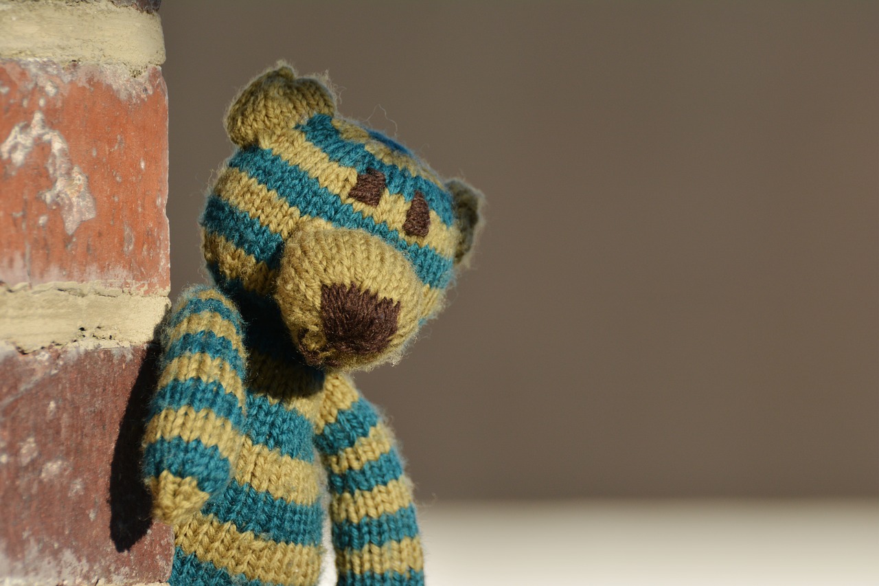 teddy teddy bear knitted free photo