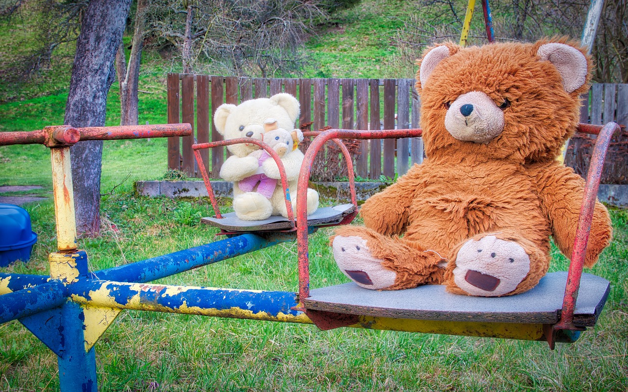 Edit free photo of Teddy,teddy bear,park,soft toy,stuffed animal ...