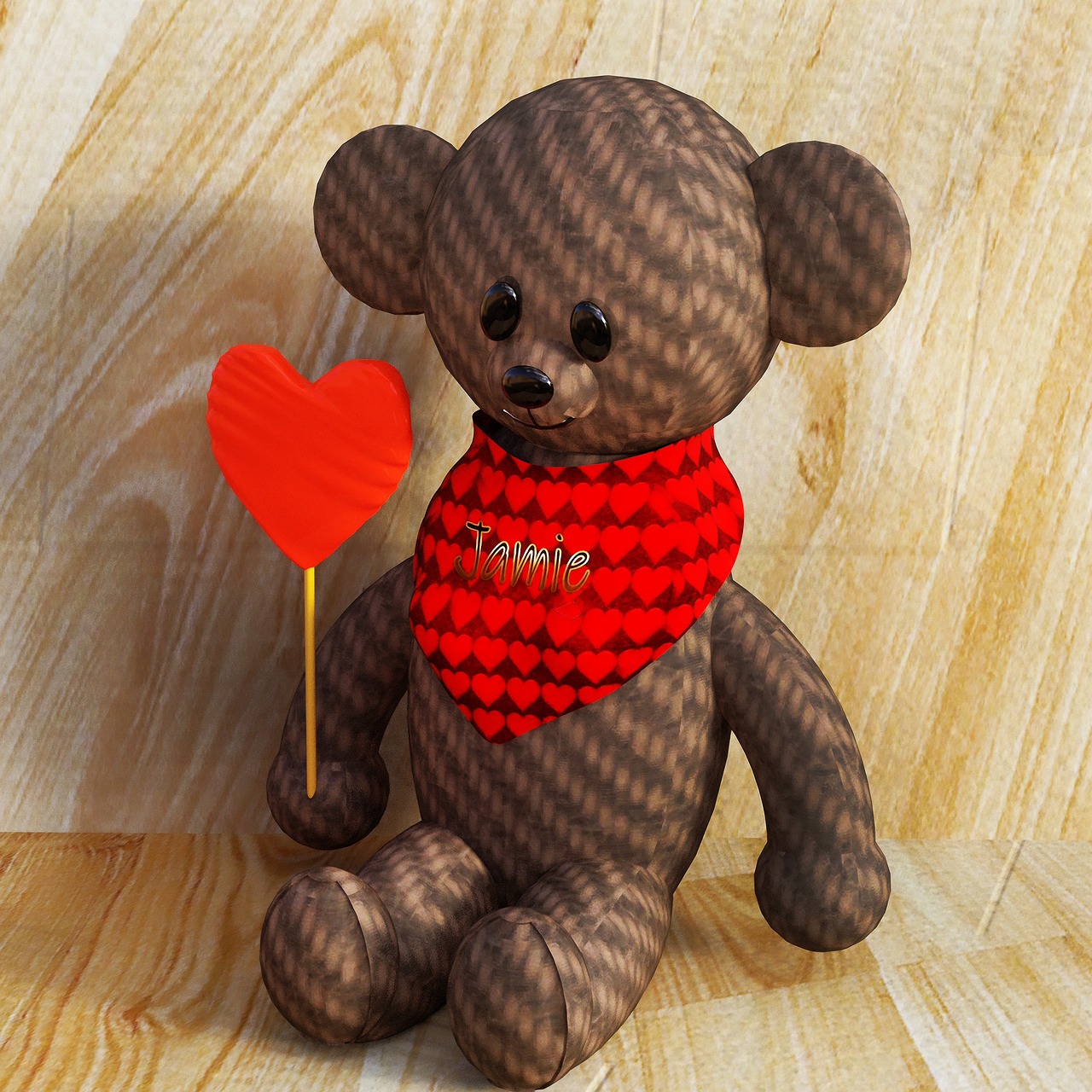 teddy  stuffed animal  heart free photo