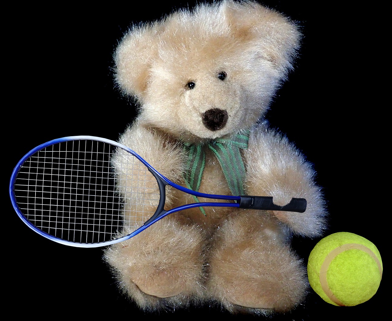 teddy  bear  tennis free photo