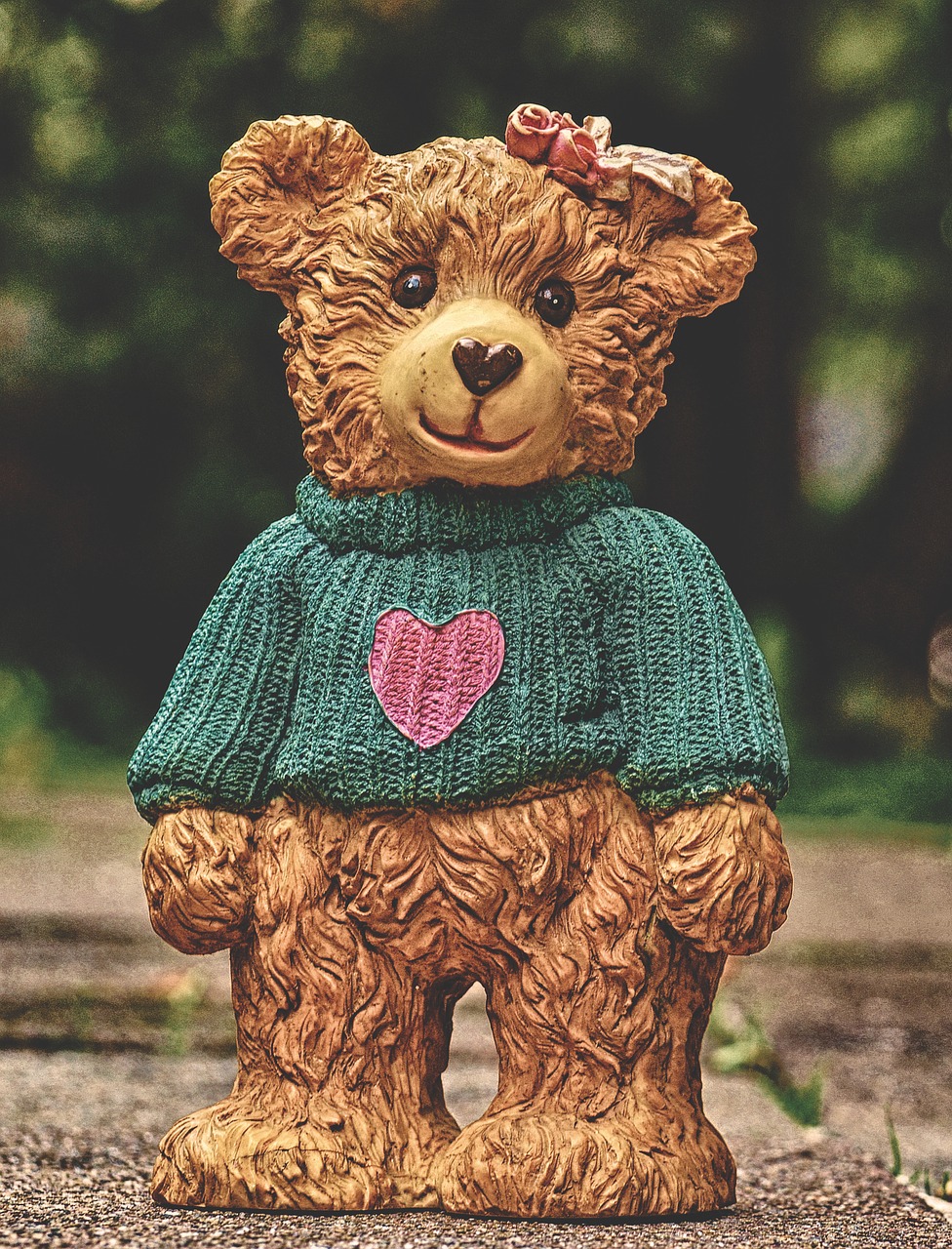 teddy  sweater  heart free photo