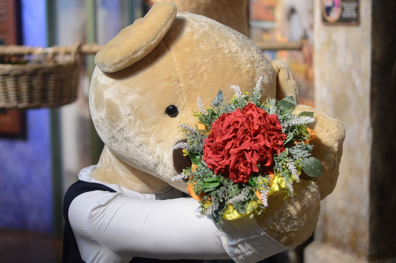 teddy bear doll marriage proposal free photo