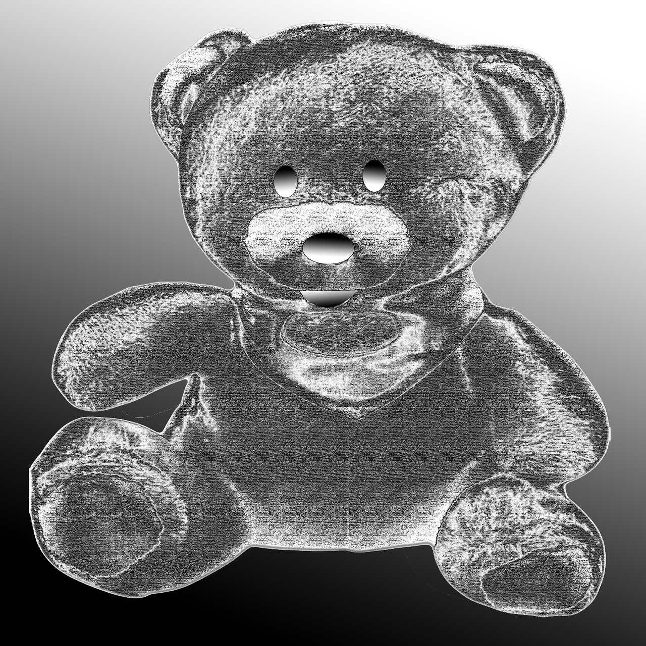 teddy bear plus pencil free photo