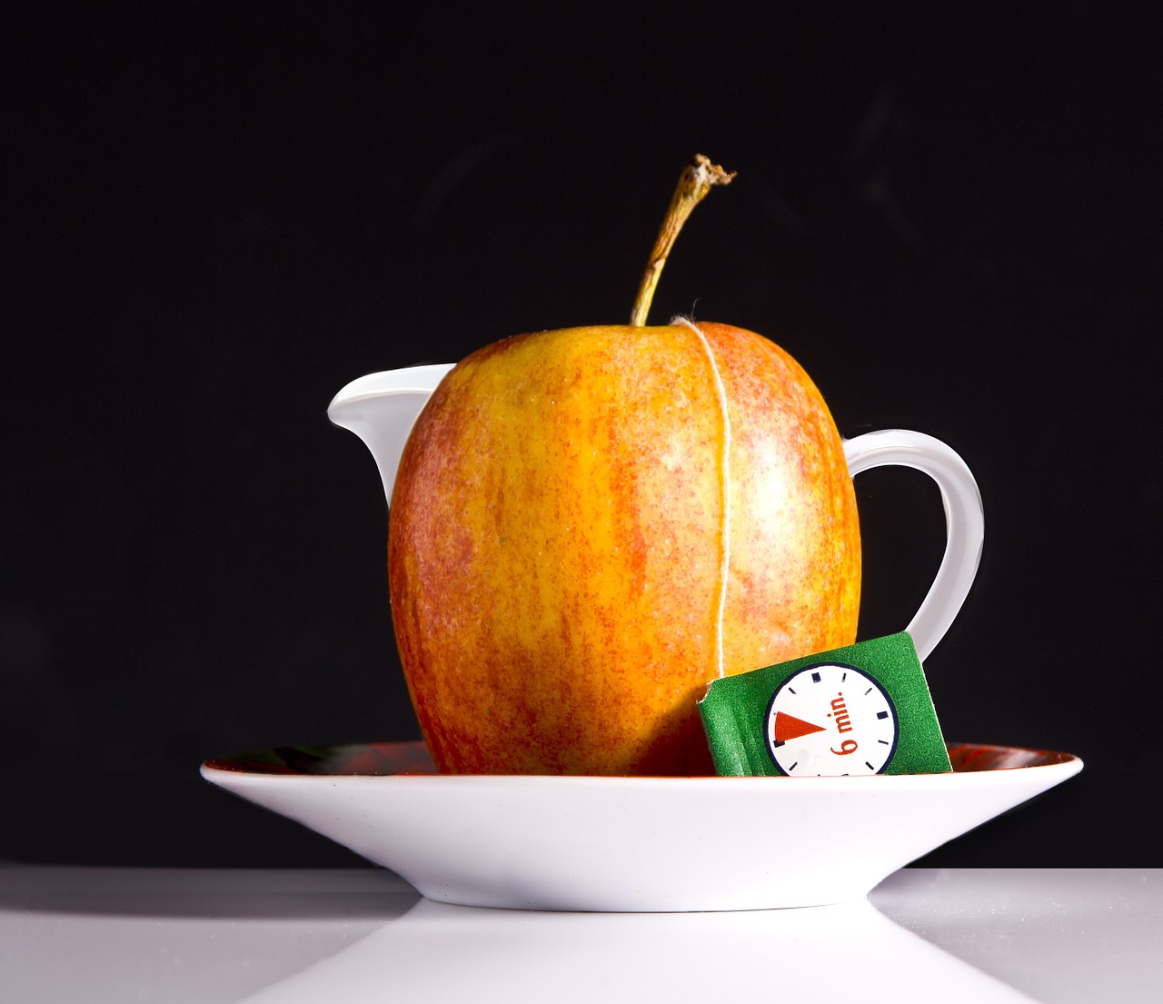 tee apple tea bags free photo