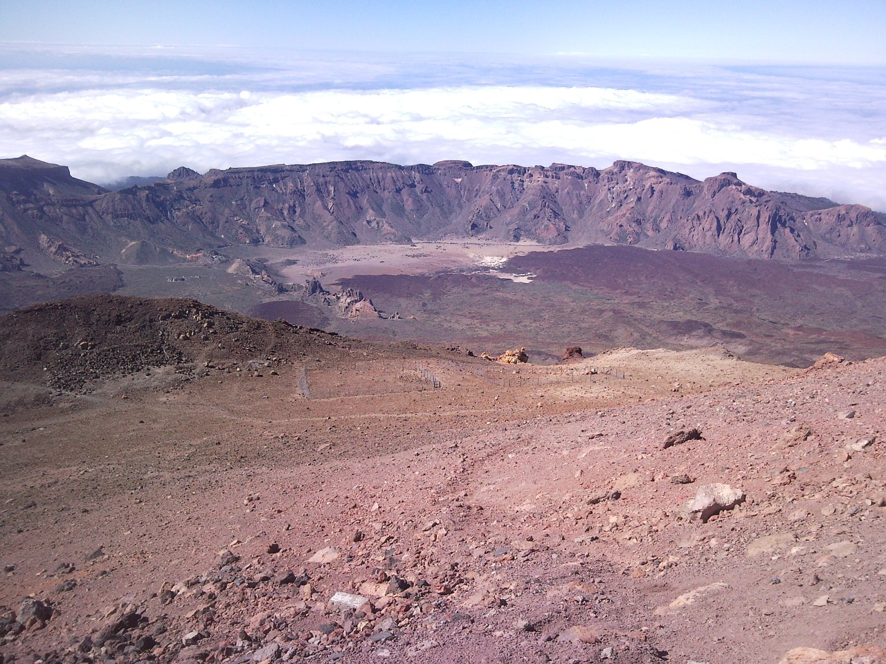 teide volcano crater free photo