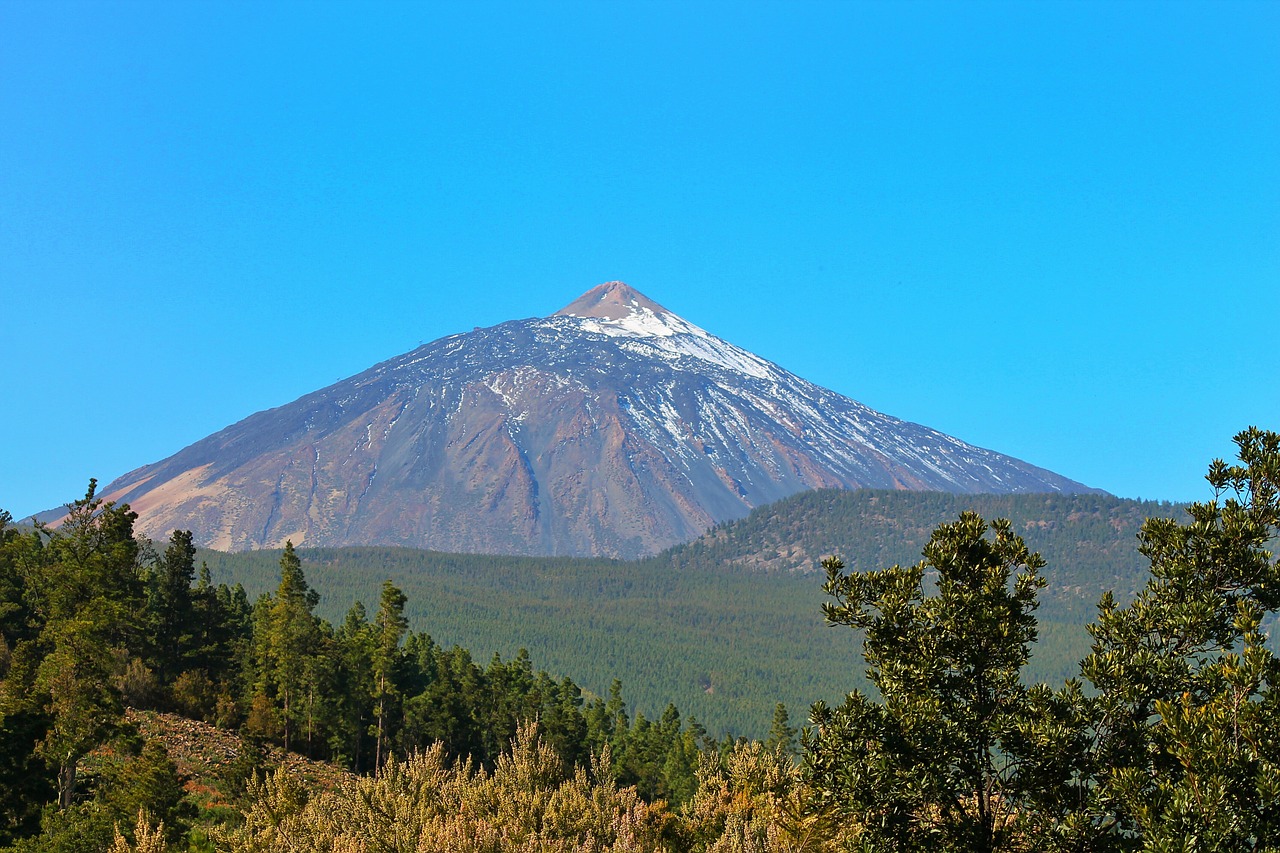 teide mountain volcano free photo