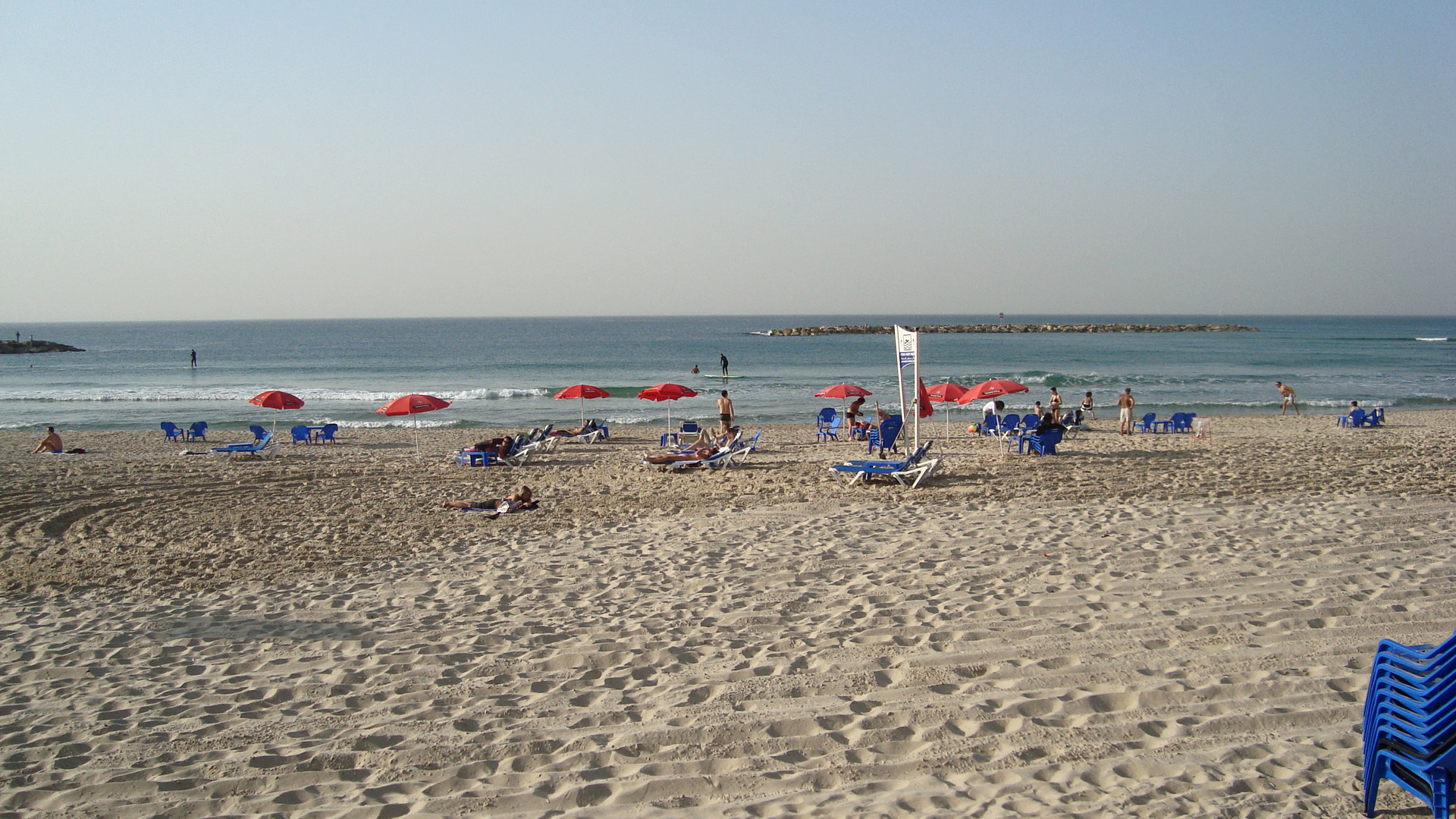 tel aviv beach tel aviv beach free photo