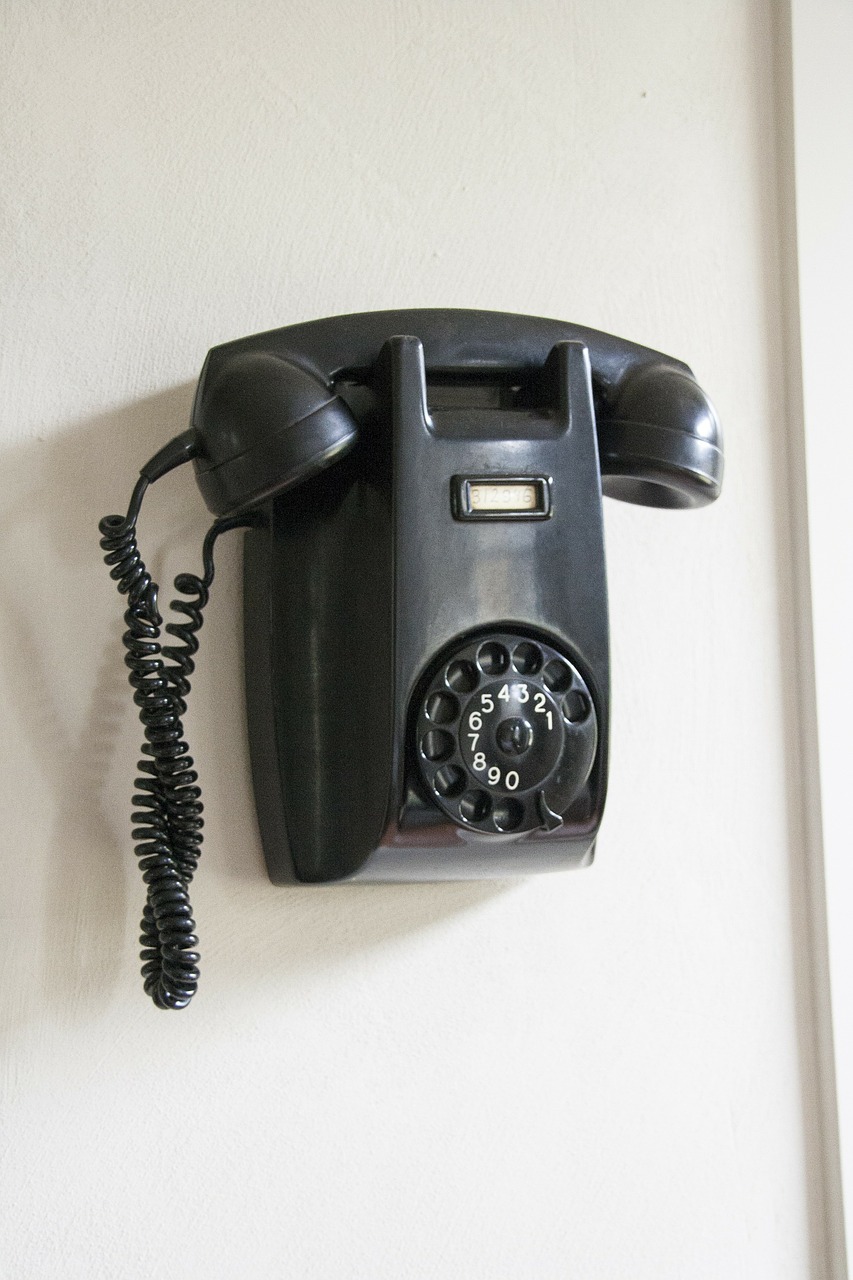 telephone antique black free photo