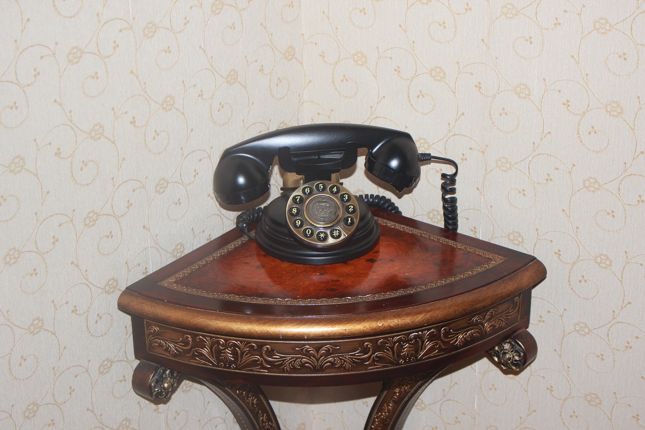 telephone antique interior free photo