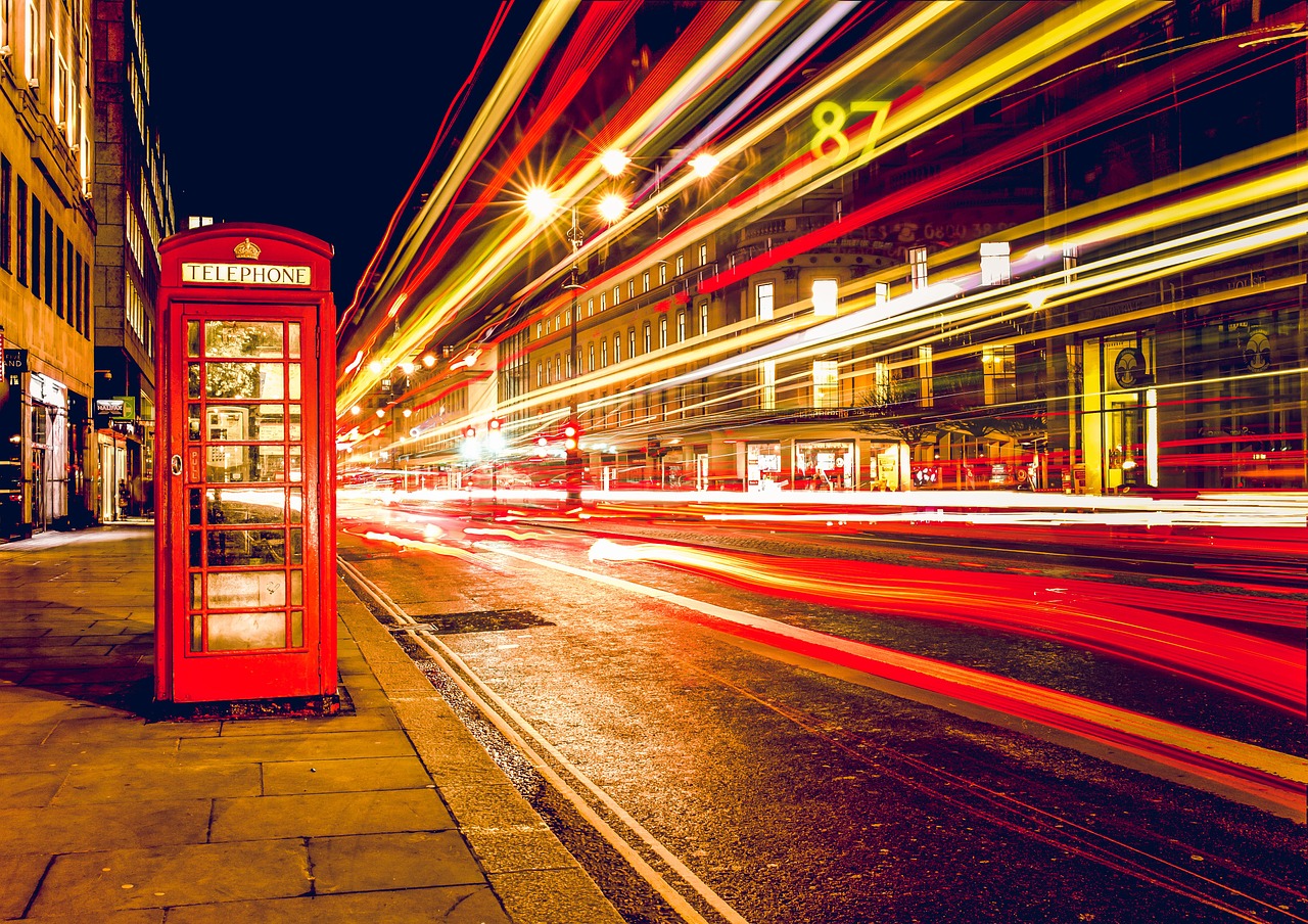 telephone booth red london free photo