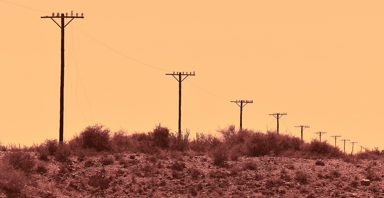 telephone lines  wires  abandoned free photo
