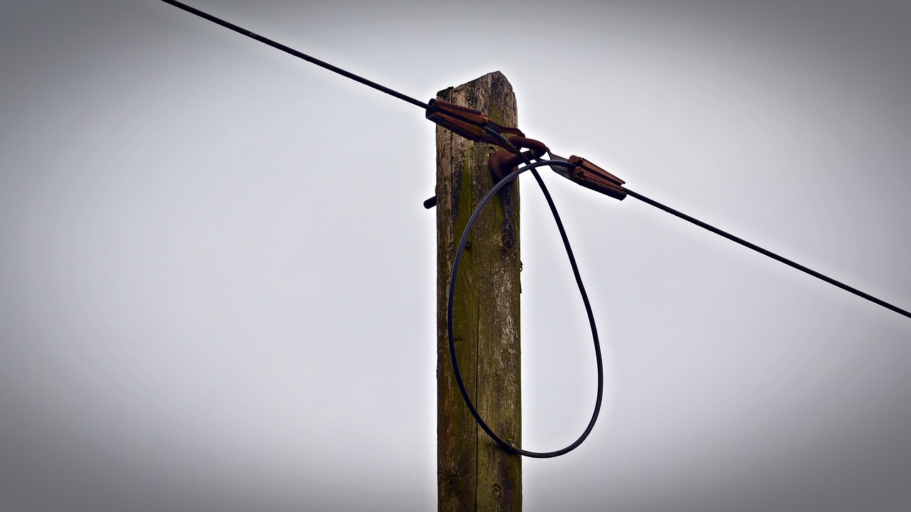 telephone pole wire cable free photo