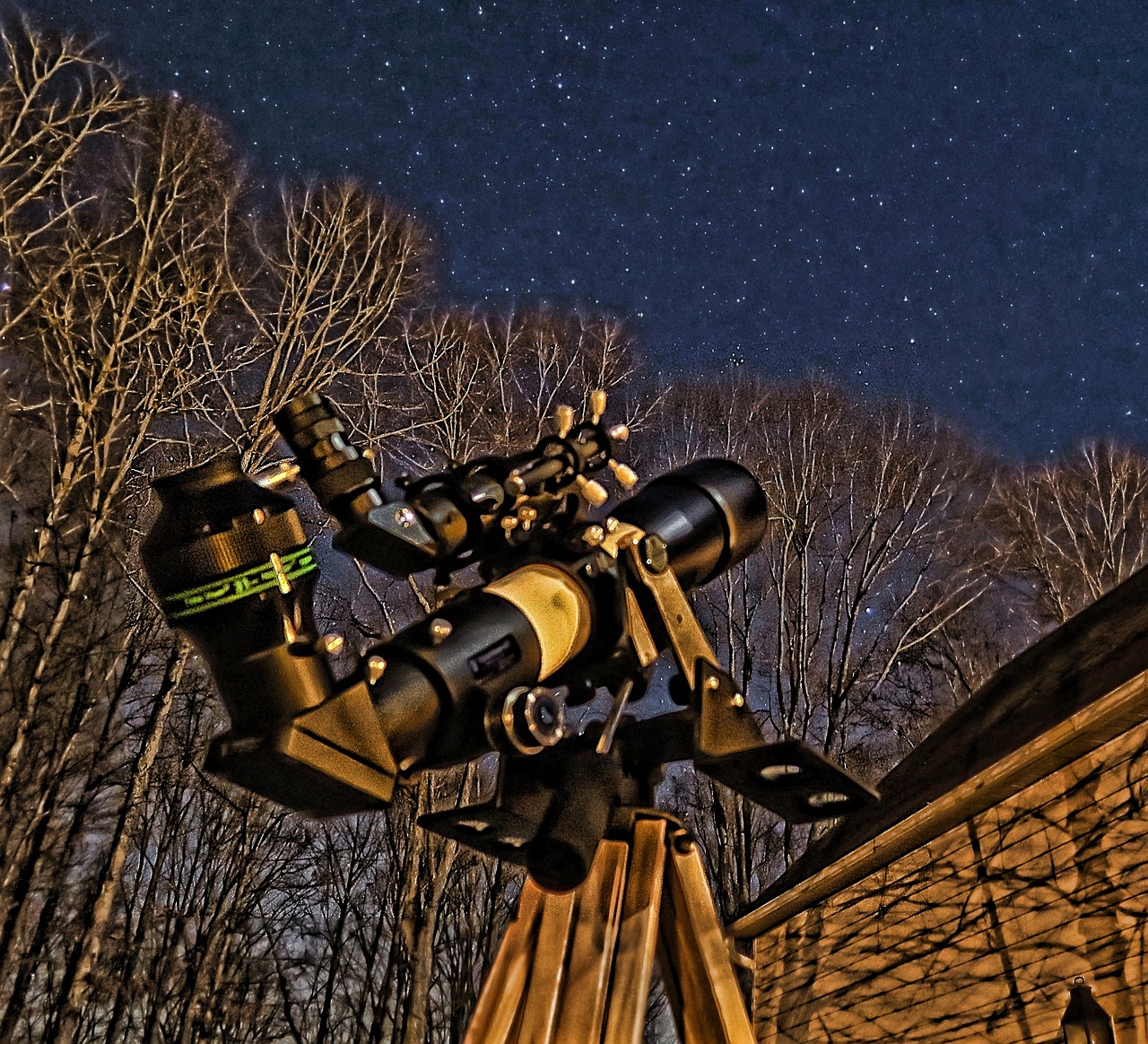 telescope sky stars free photo