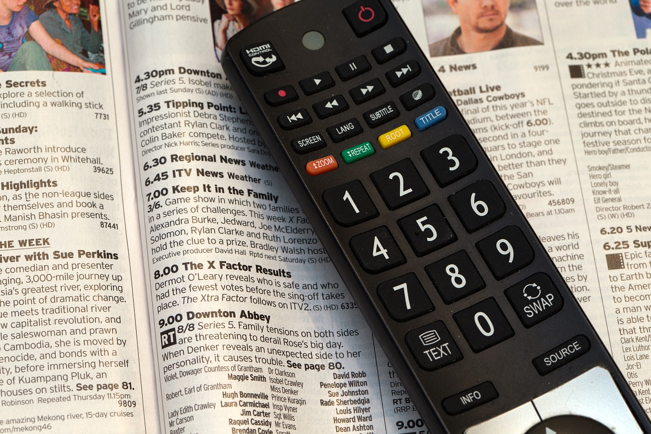 television remote control television programme tv free photo