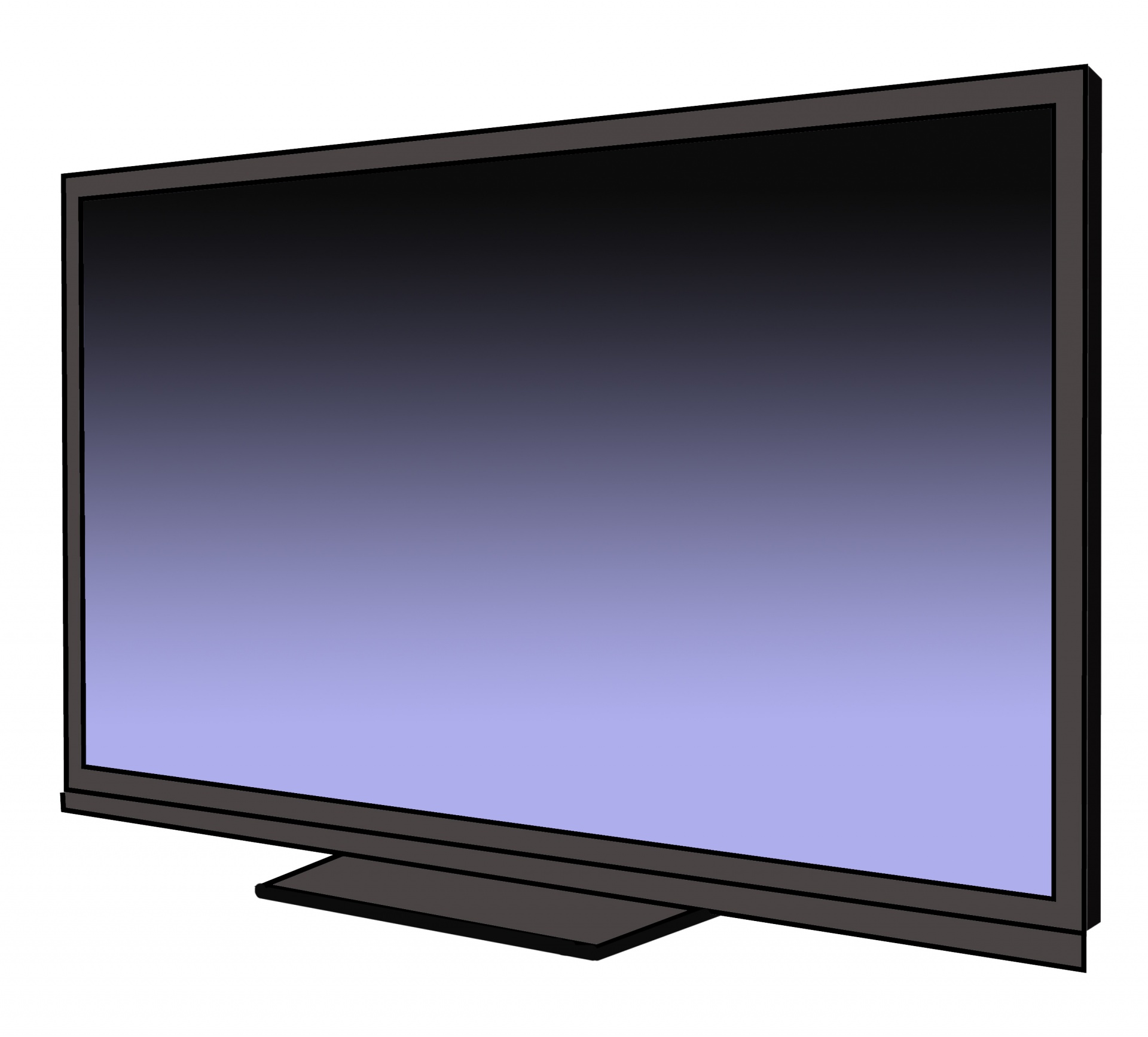 television clipart vector image free photo
