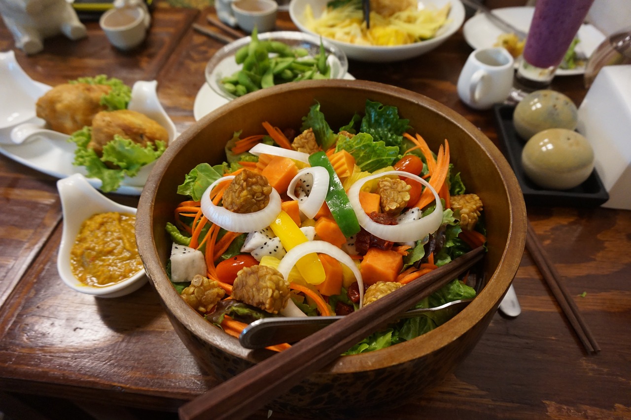 tempeh salad vegan free photo