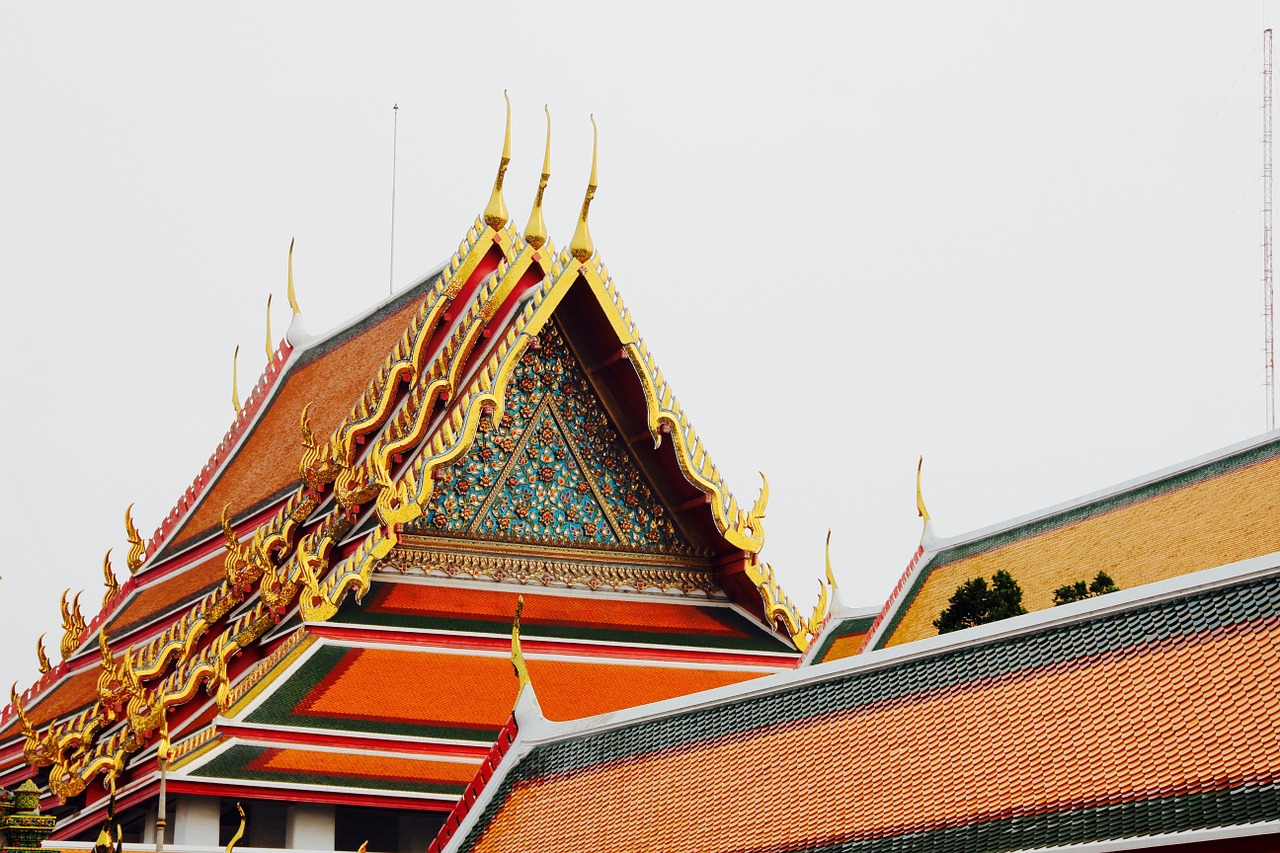 temple roof pagoda free photo