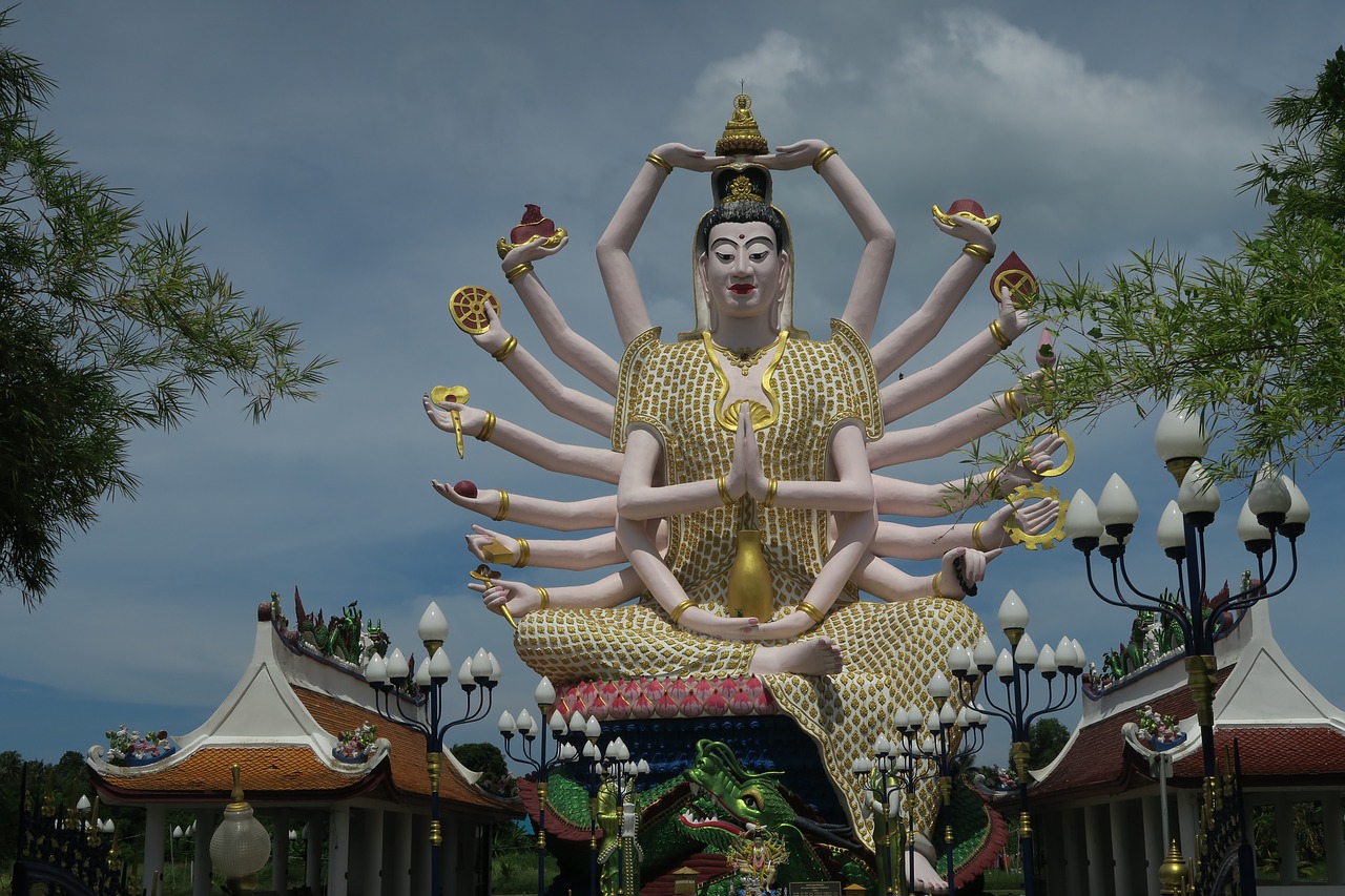 temple thailand koh samui free photo