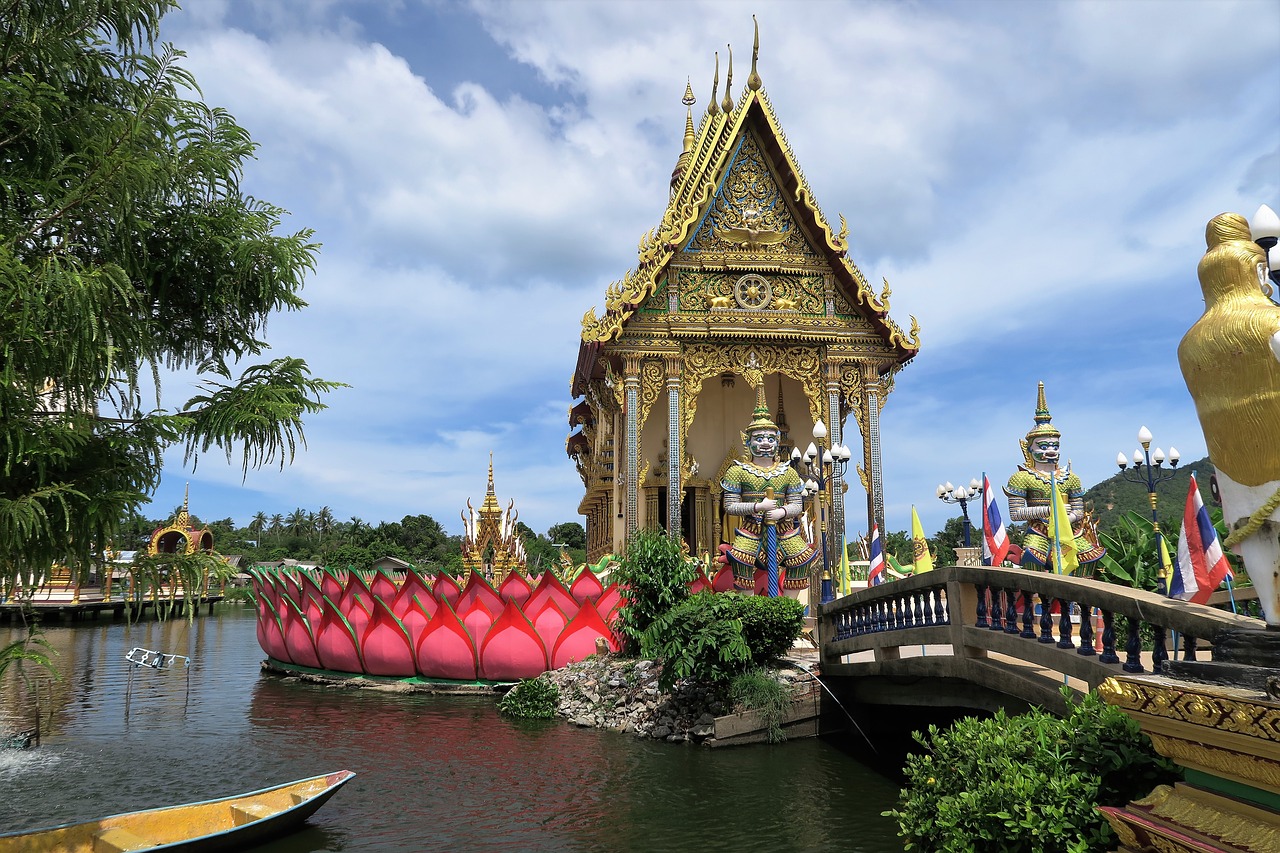temple thailand koh samui free photo