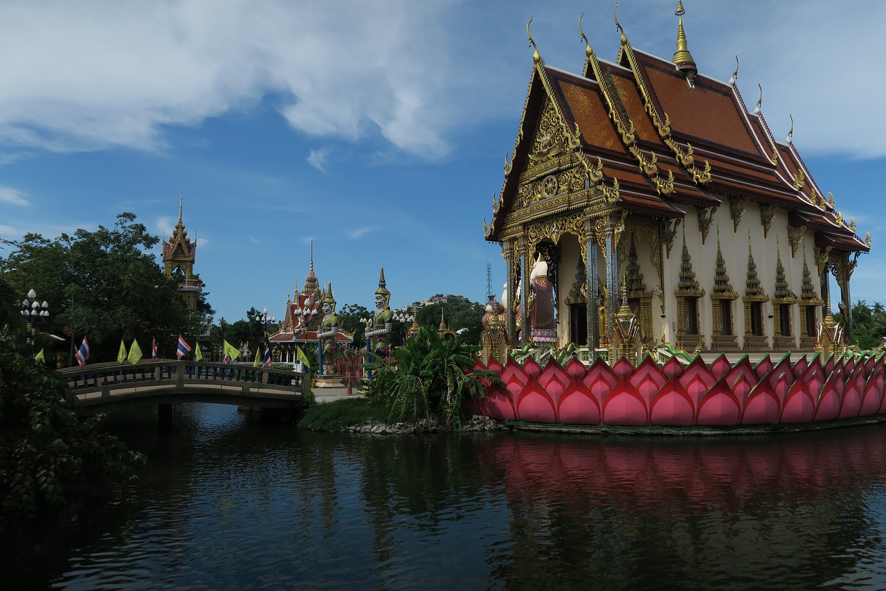 temple thailand koh samui free photo