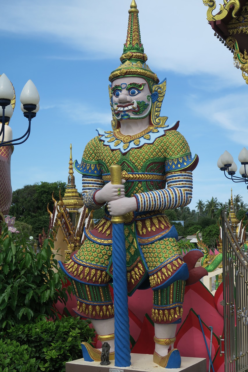 temple thailand koh samui free photo