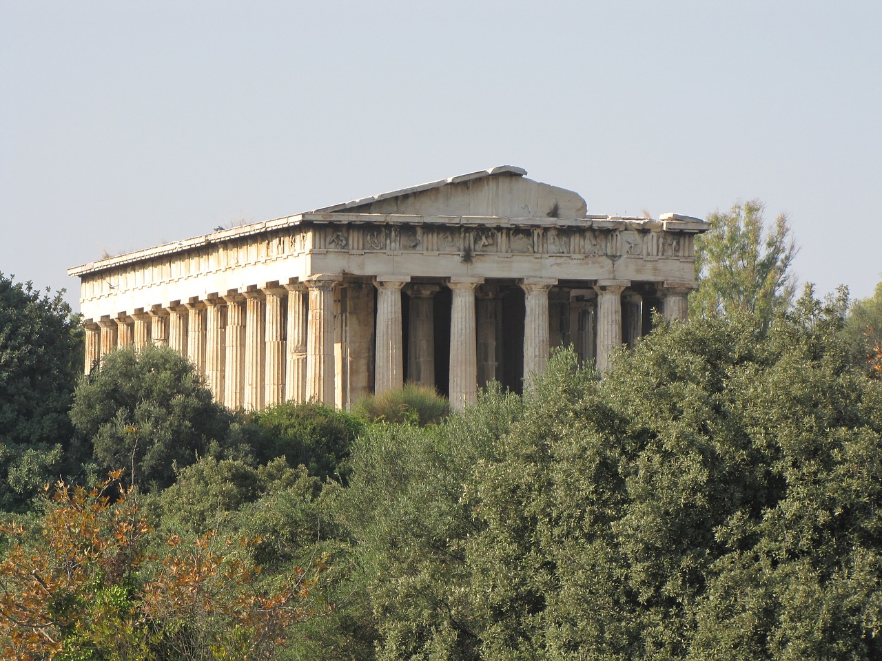 temple hephaestus athens free photo