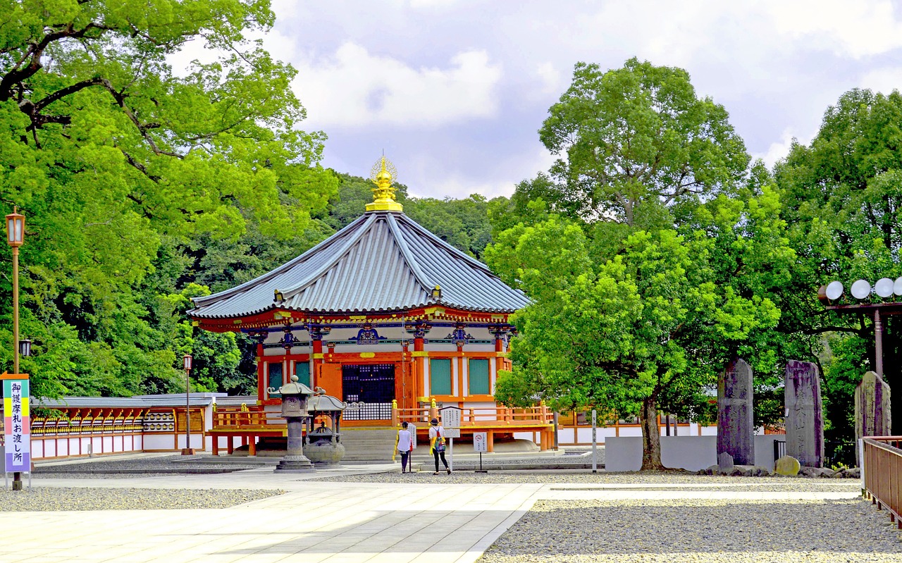 japan temple landscape free photo