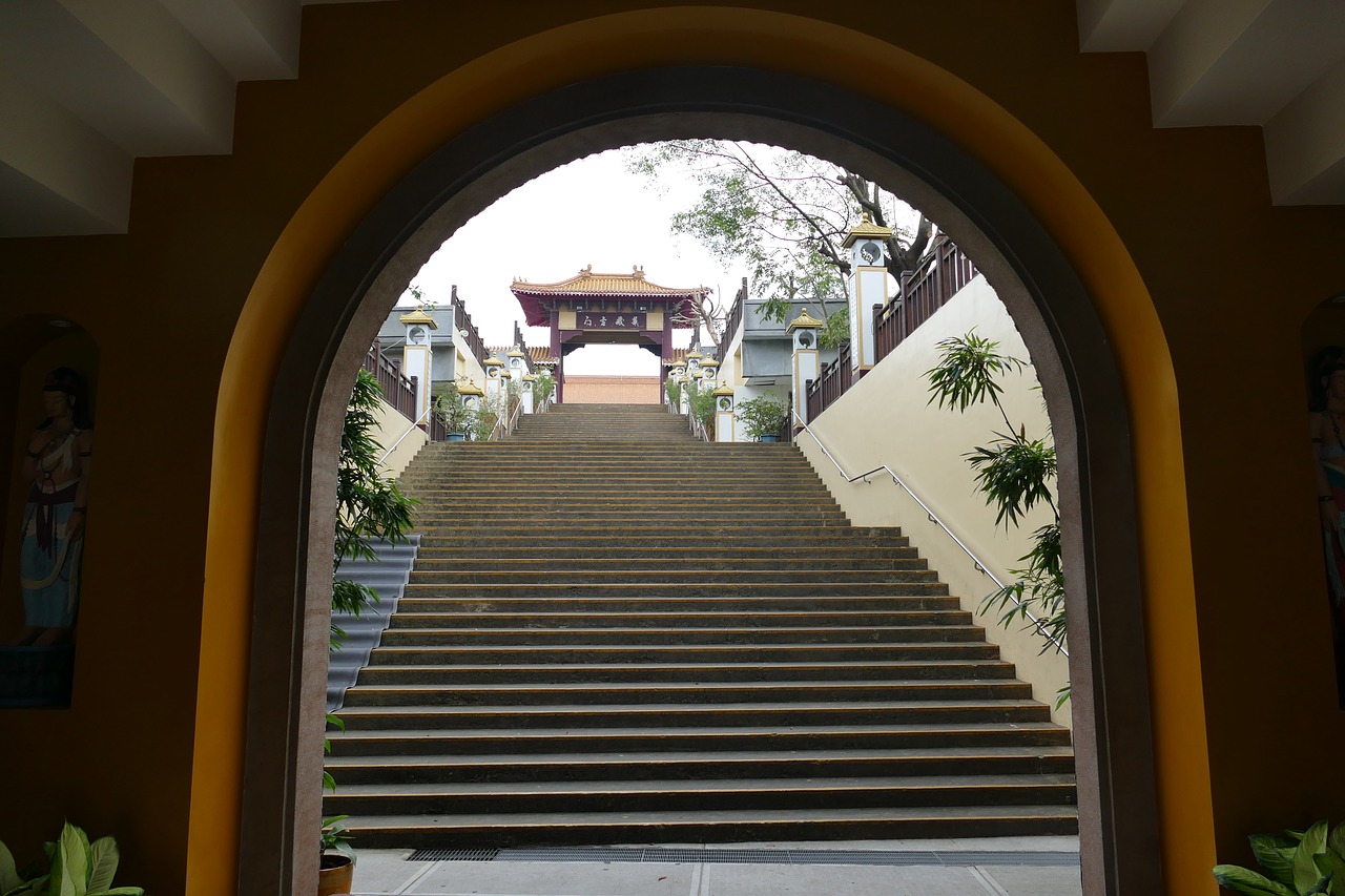 temple buddhism temple complex free photo