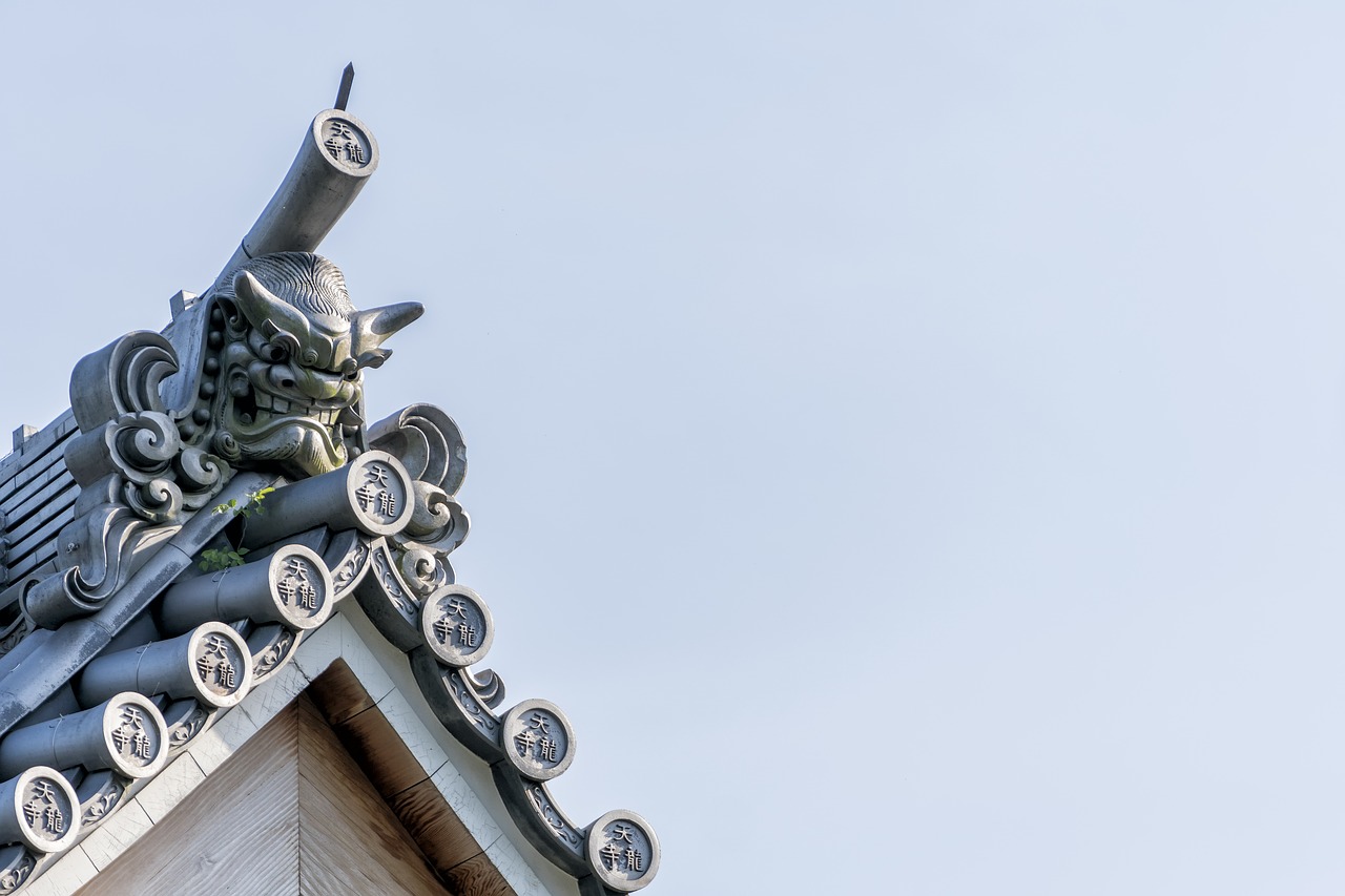 temple japanese roof free photo