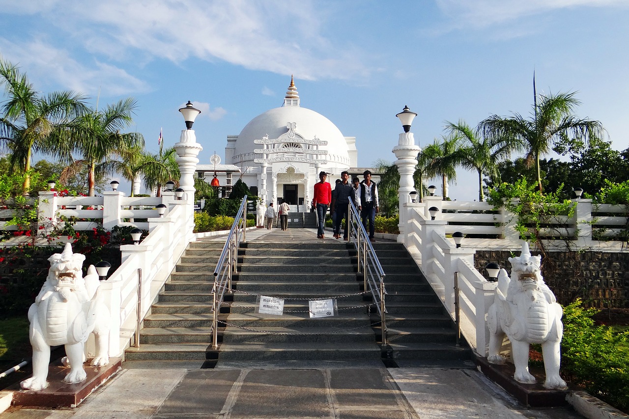 temple buddha vihar gulbarga free photo