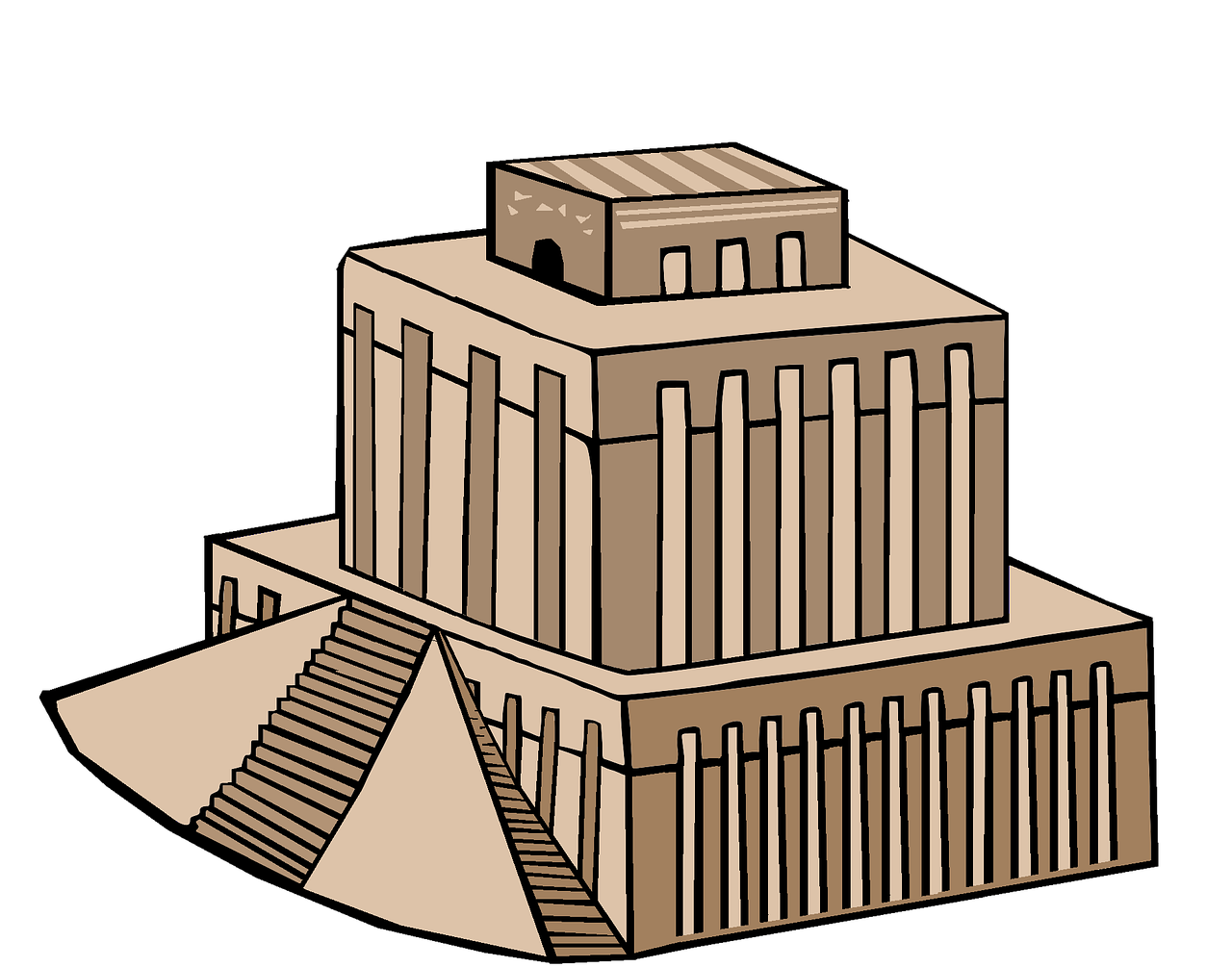 temple ziggurat babylon free photo