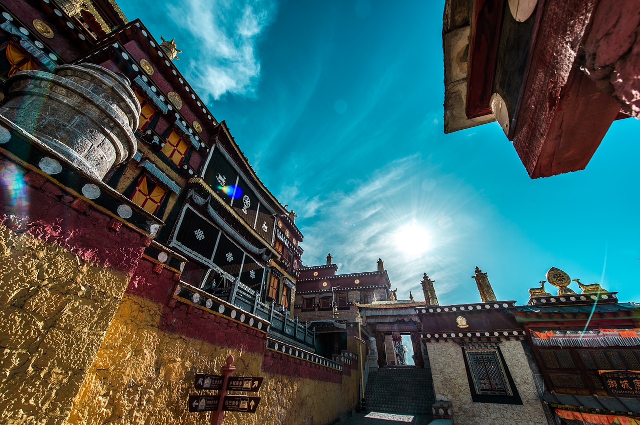 temple tibetan plateau free photo