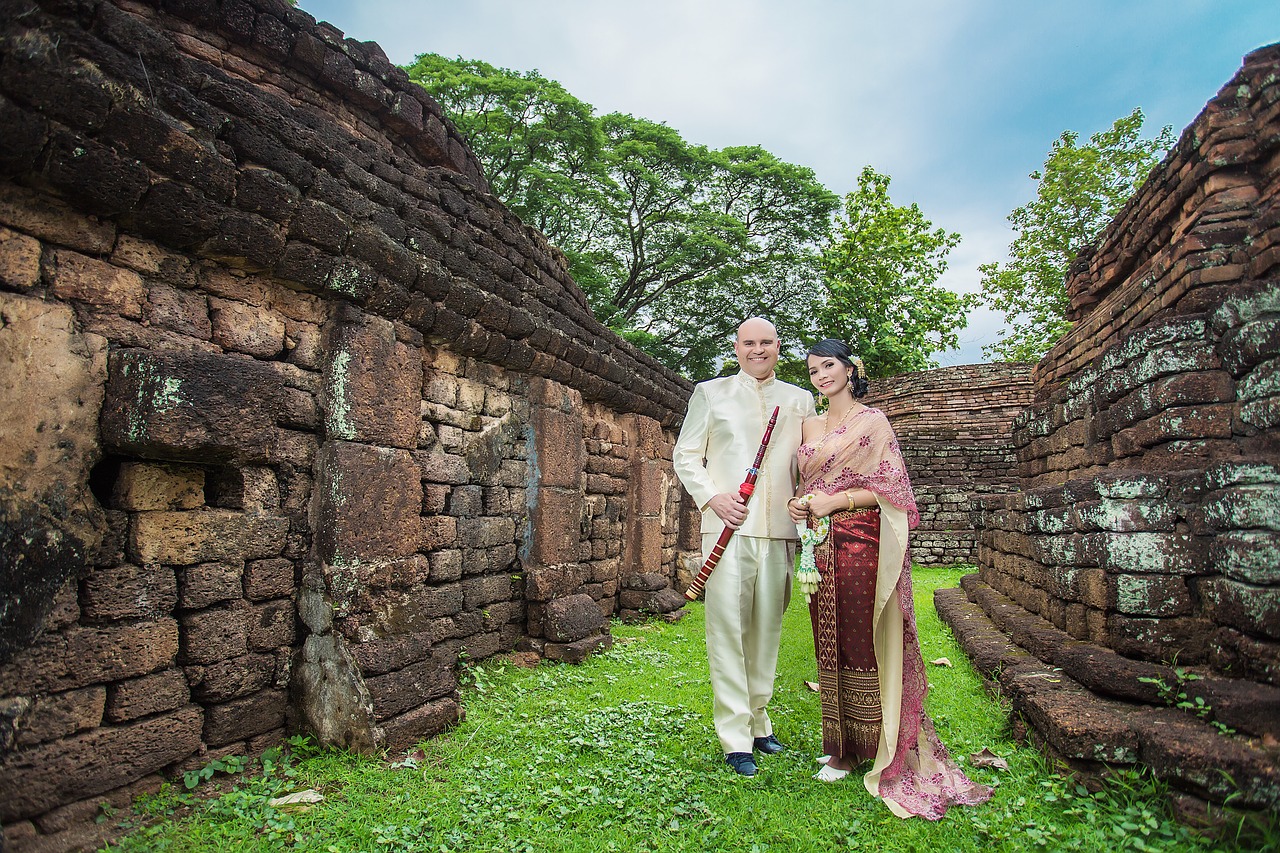 temple wedding thailand free photo