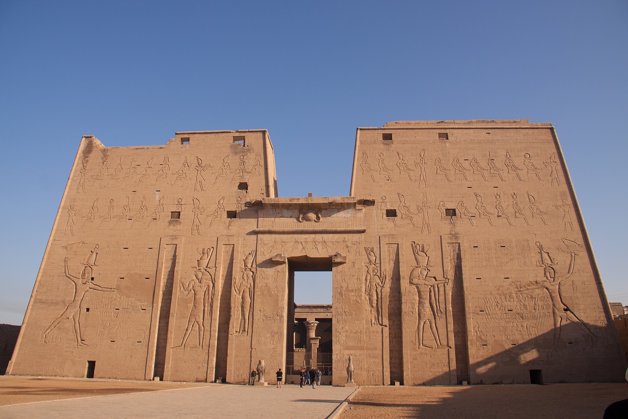temple egyptian entrance free photo