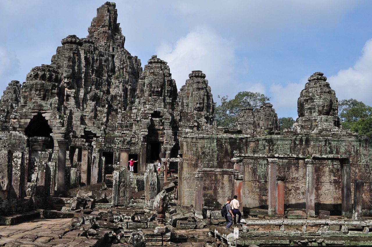 temple angkor wat buddha free photo