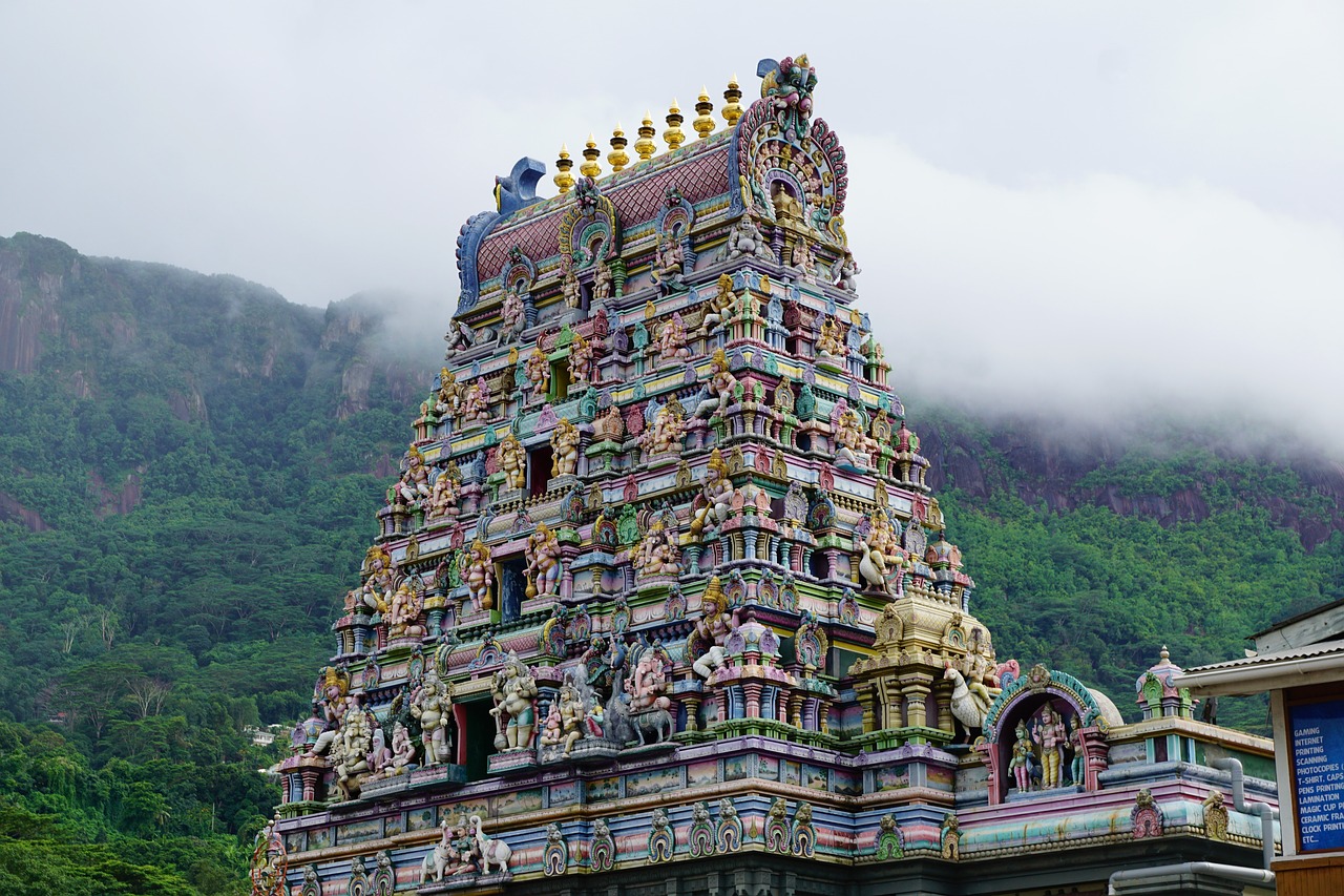 temple  seychelles  india free photo