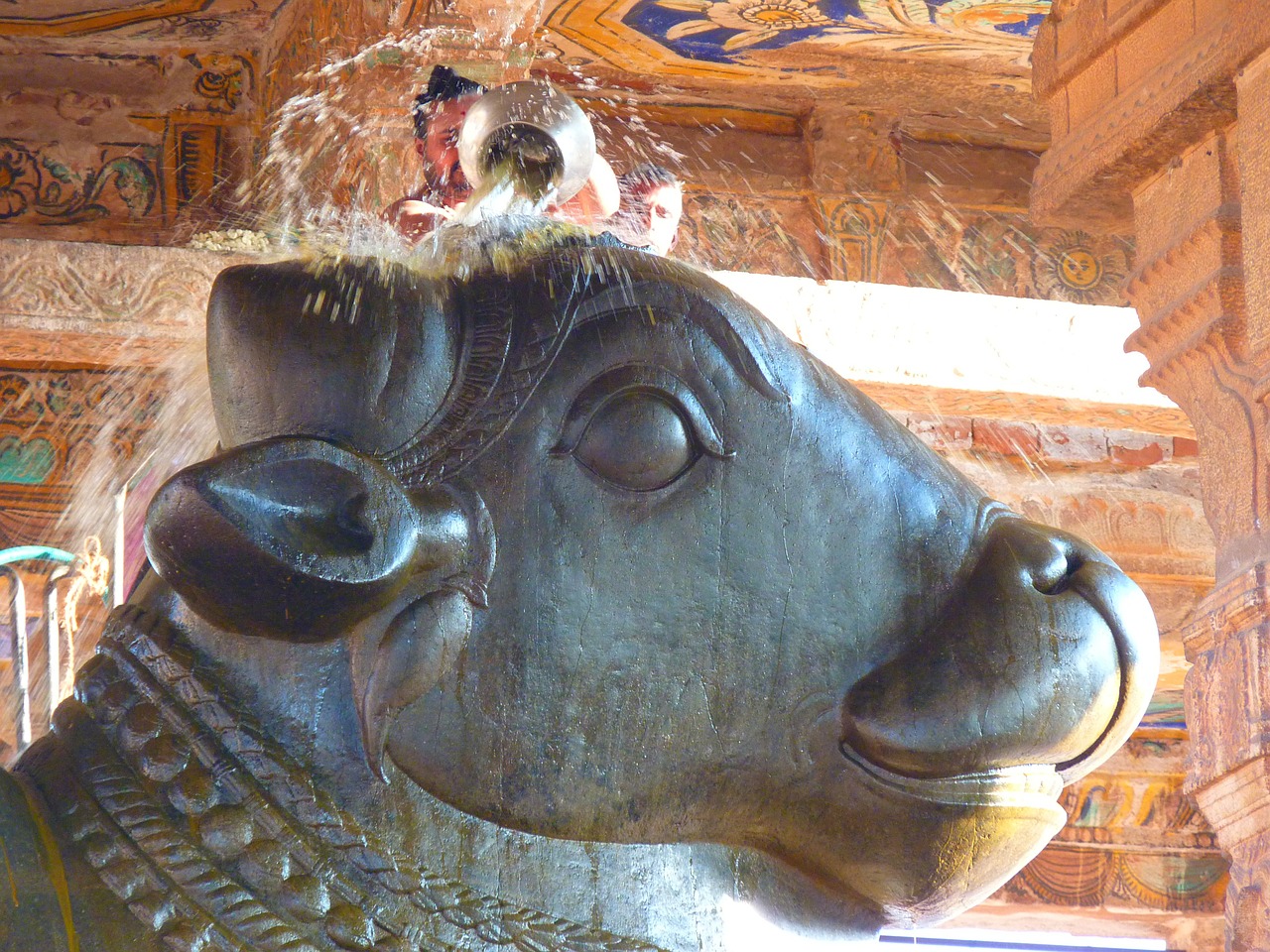 temple bull temple nandi free photo